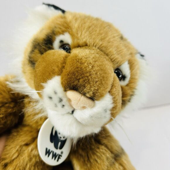 Build A Bear Workshop Bengal Tiger Plush WWF Tag Retired Stuffed Animal 2001 - Picture 6 of 7
